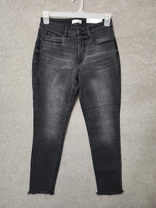 Jeans skinny loft curvy fit donna 29 8 nero orlo grezzo elasticizzato NUOVO - Foto 1 di 10