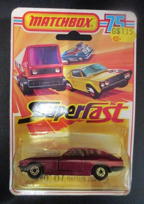 Matchbox Superfast No.67 DATSUN 260-Z. Blister Card. 1976 - Image 1 of 4
