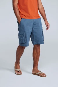 Pantaloncini cargo Animal Dusk uomo twill leggeri casual multitasche mezze tasche - Foto 1 di 36