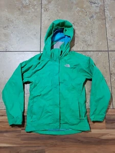 The North Face Hyvent Hooded Jacket Parka Girls 10/12 Medium Seafoam/Mint Green - Picture 1 of 7
