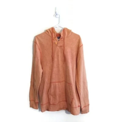 Caribbean Joe Para Hombres Island Supply Naranja Pullover Sudadera con Capucha Med Beach  Foto 1 de 3