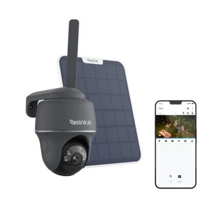 Cámara de seguridad exterior Reolink 4K 8MP celular 4G Go PT Ultra + panel solar de 6W Foto 1 de 4