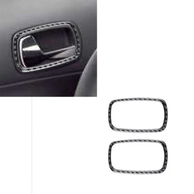 2Pcs For Chevrolet Cobalt Carbon Fiber Interior Front Door Handle Cover Trim - Image 1 of 4