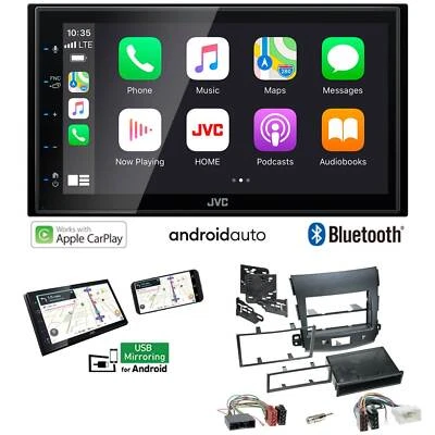 JVC Autoradio Apple CarPlay Android Auto für Mitsubishi Outlander II 2007-2012 - Bild 1 von 4