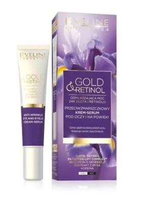 Eveline Gold&Retinol Cream-serum under the eyes /on the eyelids day/night 15ml - Image 1 of 4