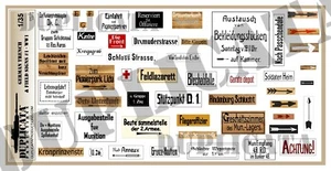 Diorama/Model Accessory - 1/35 German Trench & Field Signs #1 - WW1 - Picture 1 of 3