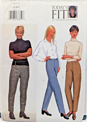Butterick Women's Sewing Pattern PANTS 3240 Sandra Betzina Size A-B-C UNCUT - Image 1 of 4