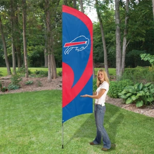 BUFFALO BILLS 8.5 FOOT TALL TEAM FLAG 11.5' POLE SIGN BANNER 8 1/2' TAILGATE - Picture 1 of 5