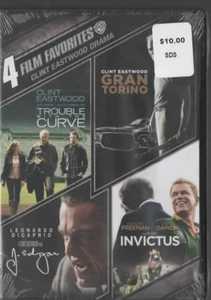 TROUBLE WITH THE CURVE/GRAN TORINO/INVICTUS/J EDGAR DVD BRAND NEW SEALED - Picture 1 of 2