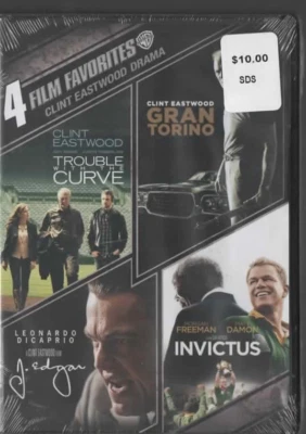 TROUBLE WITH THE CURVE/GRAN TORINO/INVICTUS/J EDGAR DVD BRAND NEW SEALED - Image 1 of 2