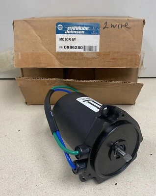 NOS Evinrude Johnson OEM# 0986280 Trim Motor- 2 wire (693) - Image 1 of 4