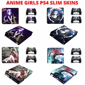 Adesivo skin PS4 slim anime ragazze decalcomania wrap Playstation 4 slim - Foto 1 di 11