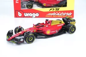 Modellino Ferrari F1 Monza 2022 C.Leclerc F1-75 Giallo Modena Burago 1/43 - Bild 1 von 5