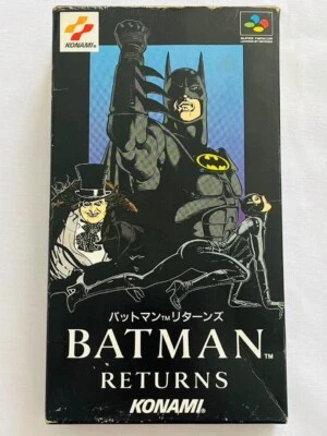 Super Famicom SFC BATMAN RETURNS Nintendo JP Action Adventure Battle Game 1993 - Image 1 of 4