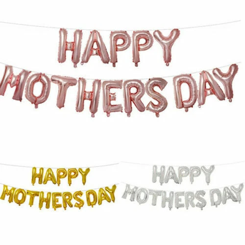 16" Rose gold Happy Mothers Day Balloons Party Supplies Decor I Love Mom Mum UK — 第 1/1 张图片