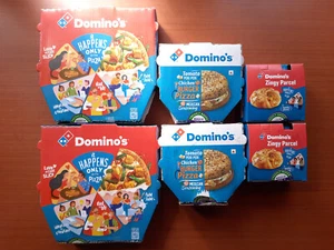 Dominos Pizza Boxes 6 Inch Pizza Boxes Burger Pizza Boxes and Zingy Parcel Boxes - Picture 1 of 1