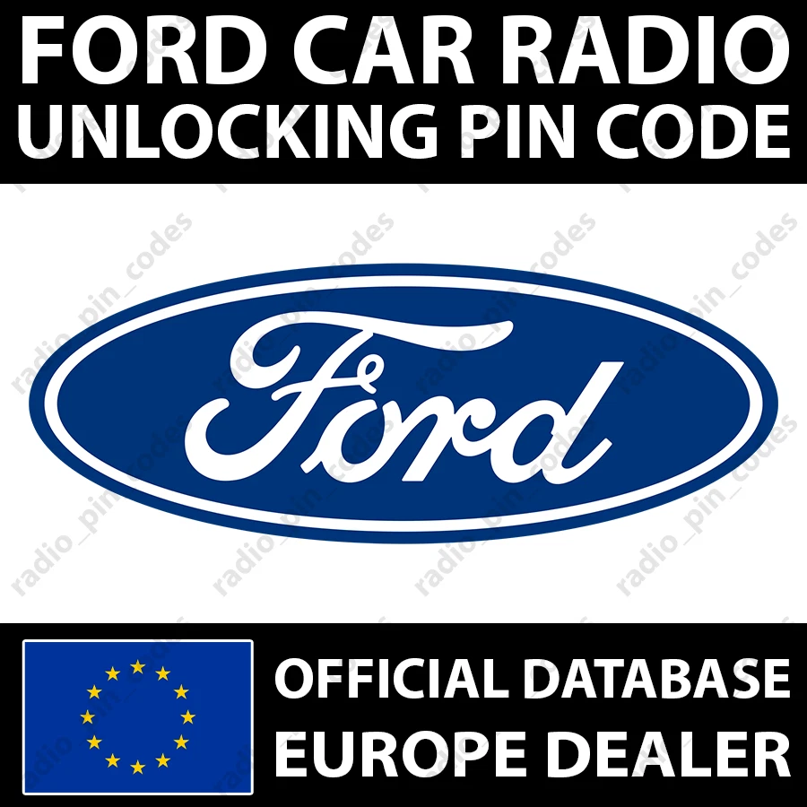 FORD RADIO PIN CODE C-MAX FIESTA FIESTA FOCUS FUSION KA MONDEO S-MAX TRANSIT - Bild 1 von 4