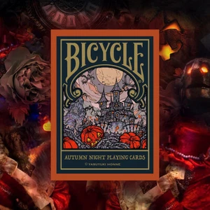 Mazo de cartas de bicicleta noches de otoño diseñado por Yasuyuki Honne Japón - Imagen 1 de 7
