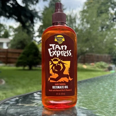 Banana Boat Tan Express Dark Tanning Ultimate Oil Vitamin E New Discontinued htf - Image 1 of 2