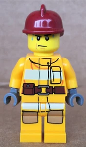 LEGO® Minifigura Bombero Casco Rojo Oscuro Set 4209 Fire Plane cty279 cty0279 - Imagen 1 de 4