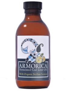 Armorica Fermented Cod Liver Oil (200ml) (Sicilian Lemon) - Picture 1 of 1