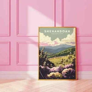 SHENANDOAH National Park Poster SHENANDOAH Print Minimalist Wall Artwork - Picture 1 of 4