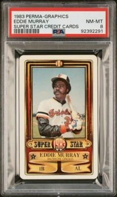 1983 Perma-Graphics Super Star Eddie Murray PSA 8 - Image 1 of 2
