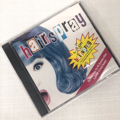 Hairspray CD Broadway Show 3-Track Sampler Hype Sticker Exclusive 2002 New - Image 1 of 2