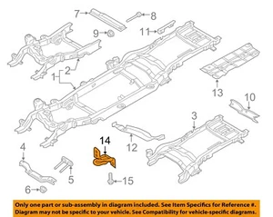 FORD OEM 17-22 F-250 Super Duty Frame Frame Components-Tow Hook HC3Z17A954A - Picture 1 of 2