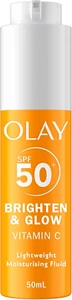 Olay Vitamin C Brighten & Glow 3In1 Moisturising Fluid SPF50+ Hydrating Skincare - Picture 1 of 11