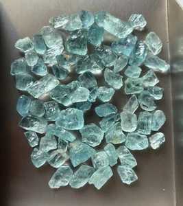 Awesome Lot 240 cts Natural Blue Colour Aquamarine Rough - Picture 1 of 6