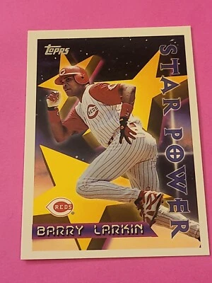 1996 Barry Larkin #6 Topps Star Power - Cincinnati Reds  HOF '12 - Image 1 of 2