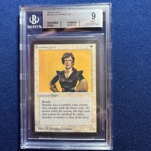 MTG Alpha Benalish Hero C W BGS 9 Quad MINT (all 9 sub grades) 1993 - Picture 1 of 2