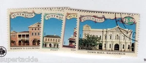1992 Australia Sc #1297 1298 1299 1300 - Architecture Goldfield Town Used Cv $6 - Picture 1 of 1