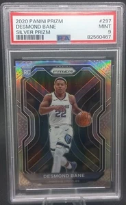 Panini Prizm 2020-21 - Silver Prizm #297 - Desmond Bane PSA 9 RC Rookie - Imagen 1 de 2