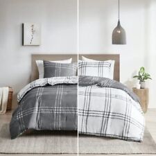 Intelligent Design Pike Reversible Comforter Set Cottage Plaid Print Modern C...