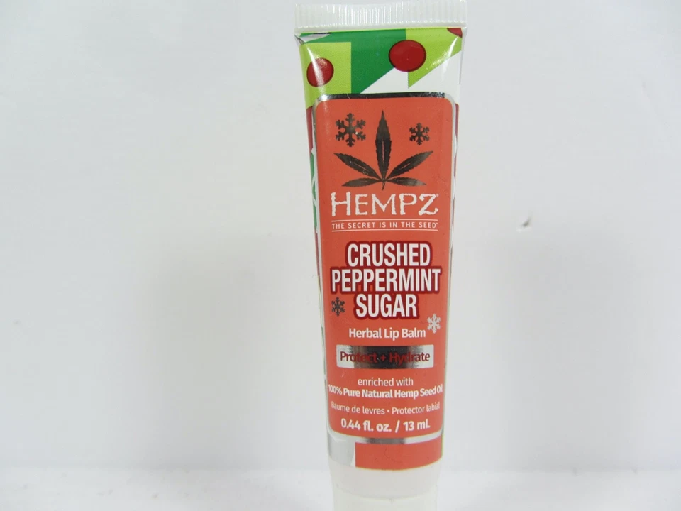 3 PACK HEMPZ DAILY LIP BALM, CRUSHED PEPPERMINT SUGAR ULTRA MOISTURIZING - Image 1 of 1