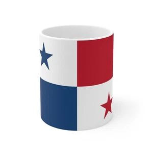 Panama Flag Coffee Mug  Hispanic Heritage Latin America Souvenir Cup - Picture 1 of 11