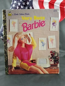 Very Busy Barbie #107-90 A Little Golden Book "1st" Edition 1993 FREE SHIPPING!! - Picture 1 of 6