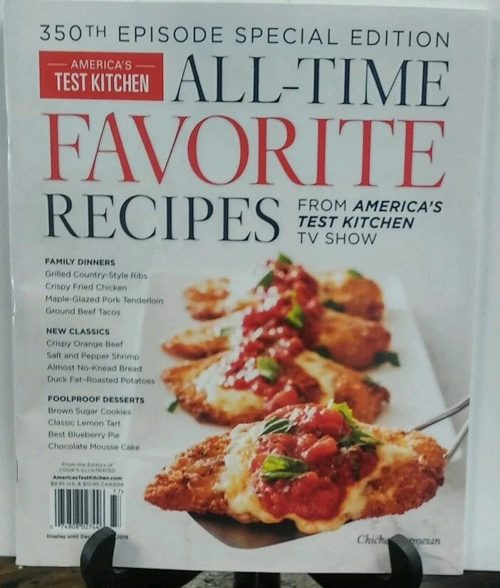America's Test Kitchen All Time Favorite Recipes Chicken Parmesan  FREE SHIPPING - Image 1 of 1