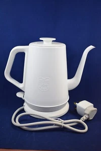 Hervidor eléctrico de cuello de cisne 1L blanco para verter sobre hervidor de agua 304 acero inoxidable - Imagen 1 de 12