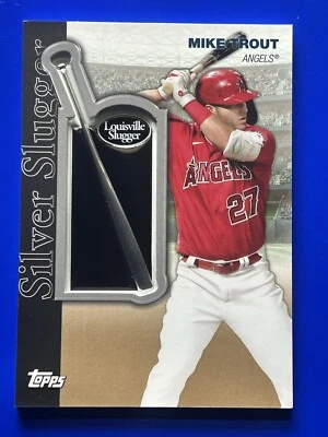 2022 Topps Series 2 - Silver Slugger Award #SSA-MT Mike Trout Gold #52/ 75 - Image 1 of 2
