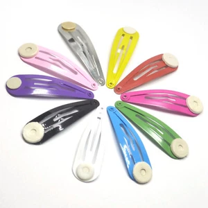 50mm Hair Clips / SNAPS with Glue Pad - Lots of Variations - AUSTRALIA - Picture 1 of 19