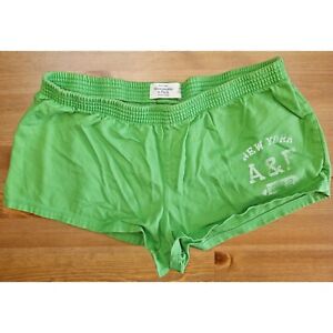 Abercrombie & Fitch Womens 2 Inch Booty Cotton Shorts Medium Green