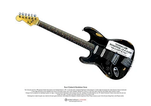 Kurt Cobain’s Vandalism Stratocaster ART POSTER A3 size - Picture 1 of 1