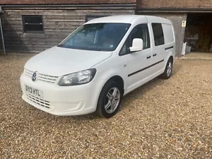 2013 VOLKSWAGEN CADDY MAXI COMBI D/C 5 SEATER NICE VAN ONLY 2 OWNERS WITH 55K - Picture 1 of 16