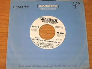 PROMO CHRISTMAS 45 RPM - ANITA KERR SINGERS - AMPEX 11050 - "O COME ALL YE..." - Bild 1 von 2