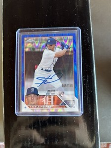 2023 Topps Chrome Steele Walker Blue One Card Auto 28/150