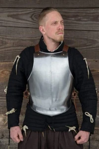 Mittelalter Larp 18ga Stahl RFB Kürass Ritter Brustschild Krieger Rüstung Kostüm - Bild 1 von 3