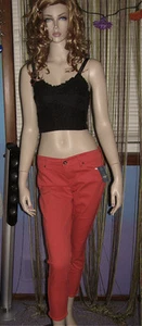 ¡NUEVO! JEANS AJUSTADOS LUCKY BRAND ZOE STRAIGHT CROP Elastizados DENIM CORAL 28 6 $89.50 - Imagen 1 de 12